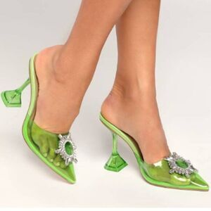 LULUS Lime Pointed-Toe Heels‎